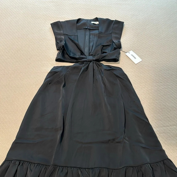 Jason Wu Black Satin Dress - Picture 2 of 12